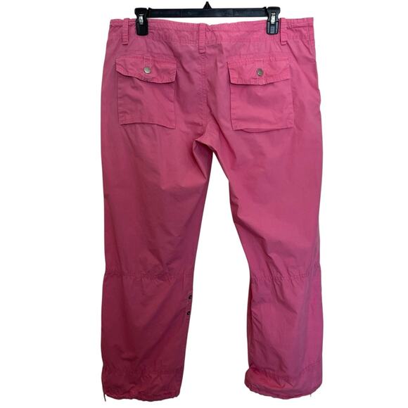 Steve & Barry’s | Vtg Y2K Hot Pink Cargo Roll Up Snap Button Pants Sz 18 Gorp - Picture 5 of 8